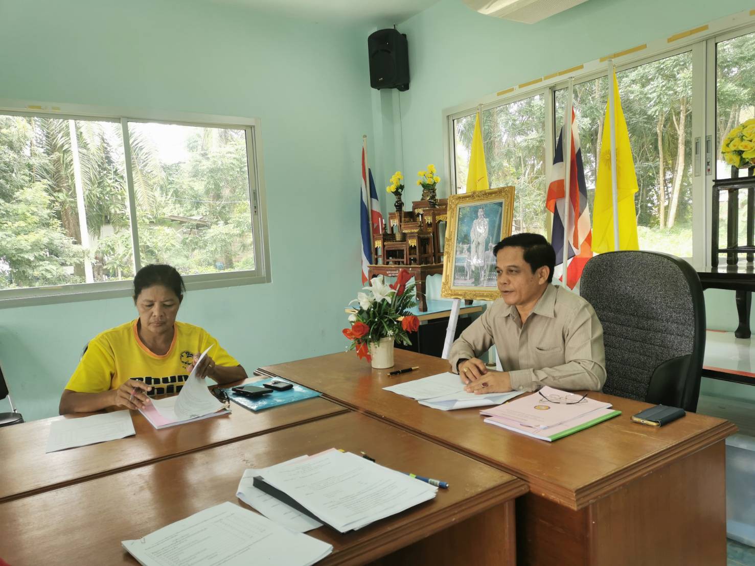 ประชุมติดตามและประเมินผลแผนพัฒนาท้องถิ่น ประจำปีงบประมาณ พ.ศ.2563